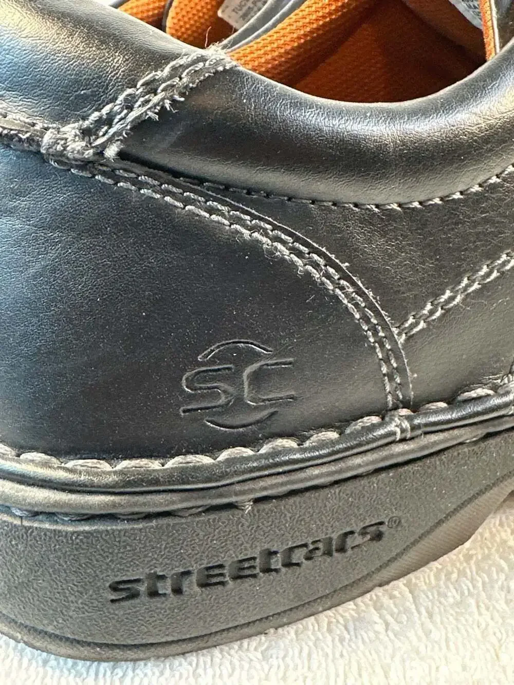 Streetcars Tucson Black Leather Moc Toe Oxfords